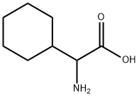 (S)-2-シクロヘキシル-2-アミノ酢酸 化学構造式