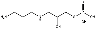 チオりん酸二水素S-[3-[(3-アミノプロピル)アミノ]-2-ヒドロキシプロピル] 化学構造式