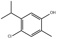 4-クロロ-2-メチル-5-(1-メチルエチル)フェノール 化学構造式
