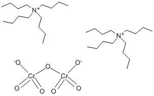 重クロム酸ビス(テトラブチルアンモニウム) 化学構造式
