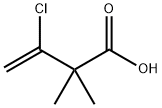 3-クロロ-2,2-ジメチルブト-3-エン酸 化学構造式