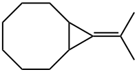 9-(1-メチルエチリデン)ビシクロ[6.1.0]ノナン 化学構造式
