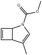 4-メチル-2-アザビシクロ[3.2.0]ヘプタ-3,6-ジエン-2-カルボン酸メチル 化学構造式