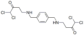 4,4'-[1,4-フェニレンビス(メチレンイミノ)]ビス(1,1-ジクロロ-2-ブタノン) 化学構造式