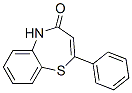 2-フェニル-1,5-ベンゾチアゼピン-4(5H)-オン 化学構造式