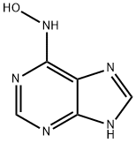 N-(1H-プリン-6-イル)ヒドロキシルアミン 化学構造式