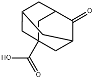 4-オキソアダマンタン-1-カルボン酸 化学構造式