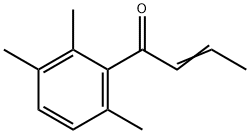 1-(2,3,6-トリメチルフェニル)-2-ブテン-1-オン 化学構造式