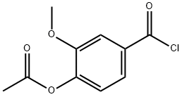酢酸4-(クロロカルボニル)-2-メトキシフェニル 化学構造式