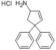 4,4-diphenyl-2-cyclopentenylamine Structure