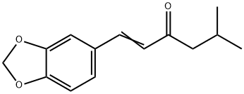 5-Methyl-1-(1,3-benzodioxol-5-yl)-1-hexen-3-one Structure