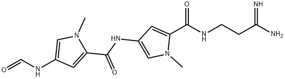N-(2-Amidinoethyl)-1-methyl-4-[[[1-methyl-4-(formylamino)-1H-pyrrole-2-yl]carbonyl]amino]-1H-pyrrole-2-carboxamide Structure