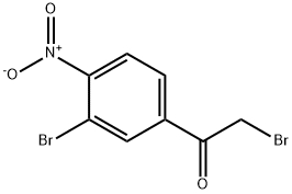 2-Bromo-1-(3-bromo-4-nitrophenyl)ethanone Structure