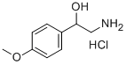 2-HYDROXY-2-(4-METHOXYPHENYL)ETHYLAMINE HYDROCHLORIDE Structure