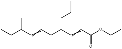 8-メチル-4-プロピル-2,6-デカジエン酸エチル 化学構造式