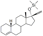 トリメチル[[(17R)-19-ノルプレグナ-4-エン-20-イン-17-イル]オキシ]シラン 化学構造式