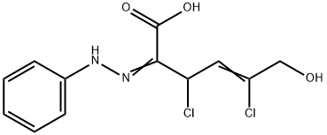 3,5-Dichloro-6-hydroxy-2-(2-phenylhydrazono)-4-hexenoic acid Structure
