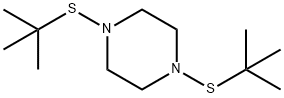 Piperazine, 1,4-bis[(1,1-dimethylethyl)thio]- Structure