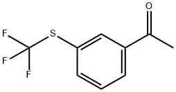 3'-(トリフルオロメチルチオ)アセトフェノン 化学構造式