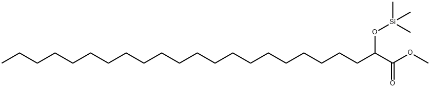 2-(トリメチルシロキシ)トリコサン酸メチル 化学構造式