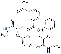 イソフタル酸ビス[N'-(2-フェノキシプロパノイル)ヒドラジド] 化学構造式