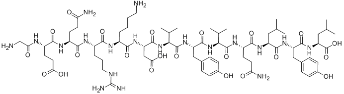 THYMOPOIETIN I/II (29-41) (BOVINE), 56795-64-3, 结构式