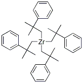 テトラキス(2-メチル-2-フェニルプロピル)ジルコニウム(IV) 化学構造式