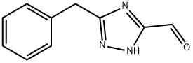 5-フェニルメチル-1H-1,2,4-トリアゾール-3-カルボアルデヒド 化学構造式