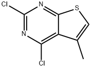 2,4-二氯-5-甲基噻吩并[2,3-D]嘧啶 结构式