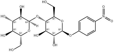 4-硝基苯基-Β-D-麦牙糖苷 结构式