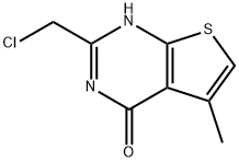 2-(氯甲基)-5-甲基噻吩[2,3-D]嘧啶-4(3H)-酮, 568577-81-1, 结构式