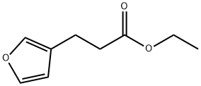 3-フランプロパン酸エチル 化学構造式