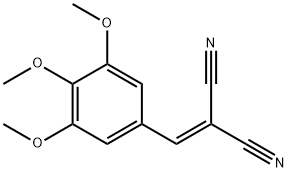 [(3,4,5-三甲氧基苯基)亚甲基]丙二腈, 5688-82-4, 结构式