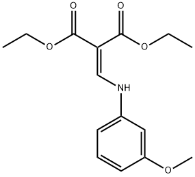 2-[(3-METHOXYPHENYLAMINO)-METHYLENE]MALONIC ACID DIETHYL ESTER Structure