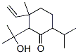 Cyclohexanone,  3-ethenyl-2-(1-hydroxy-1-methylethyl)-3-methyl-6-(1-methylethyl)- Structure