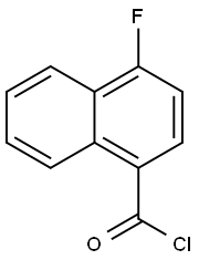 1-NAPHTHALENECARBONYL CHLORIDE,4-FLUORO- Structure