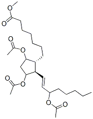 Methyl (13E)-9,11,15-tris(acetyloxy)prost-13-en-1-oate Structure