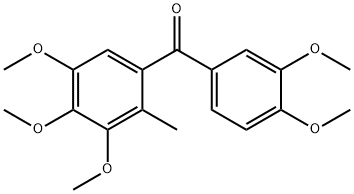 2-Methyl-3,3',4,4',5-pentamethoxybenzophenone Structure