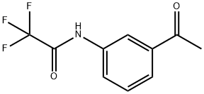 N-(3-アセチルフェニル)-2,2,2-トリフルオロアセトアミド 化学構造式