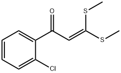 1-(2-CHLORO-PHENYL)-3,3-BIS-METHYLSULFANYL-PROPENONE Structure