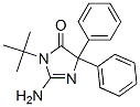 2-アミノ-3-(1,1-ジメチルエチル)-3,5-ジヒドロ-5,5-ジフェニル-4H-イミダゾール-4-オン 化学構造式