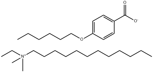 (dodecyl)ethyldimethylammonium p-(hexyloxy)benzoate Structure