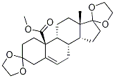 Methyl 3,3,17,17-Bis(ethylenedioxy)androst-5-en-19-oate, 5696-45-7, 结构式