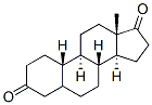 5α-エストラン-3,17-ジオン 化学構造式