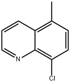 8-氯-5-甲基喹啉 结构式