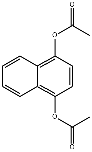 二酢酸ナフタレン-1,4-ジイル 化学構造式