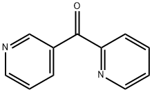 ピリジン-2-イル(ピリジン-3-イル)メタノン 化学構造式