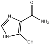 5-ヒドロキシ-1H-イミダゾール-4-カルボアミド 化学構造式