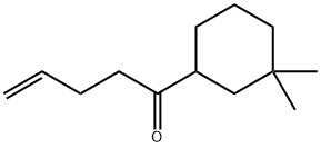 1-(3,3-ジメチルシクロヘキシル)-4-ペンテン-1-オン 化学構造式