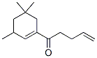 1-(3,5,5-トリメチル-1-シクロヘキセン-1-イル)-4-ペンテン-1-オン 化学構造式